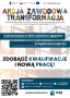 plakat darmowe szkolenia w projekcie Akcja Zawodowa Transformacja